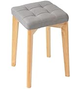 Amazon.co.jp: Simcat スタッキングチェア 木製 四角 クッション