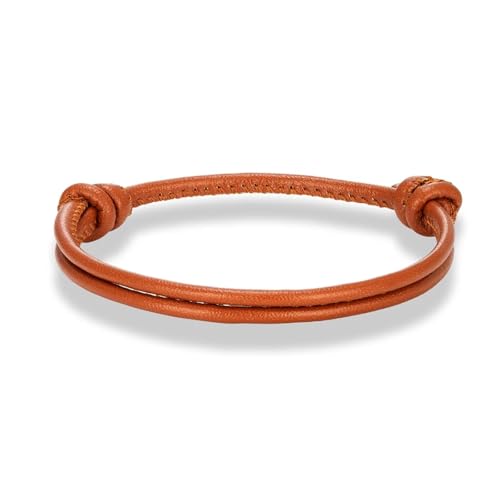 Bracelet homme femme cuir minimaliste et bijoux tendance réglables
