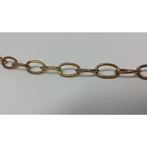 Polished Brass Oval Chain 13mm x 8mm Links Sold in Meter Lengths Cover