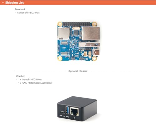 Image of WayPonDEV FriendlyElec NanoPi Neo3 Plus Mini Router,RK3528A Quad-Core Single Board Computer,1GB DDR4 RAM, Gbps /USB 3.0&USB-C, Support FriendlyWrt /Ubuntu /Debian for NAS /IoT Gateway (Bare Board, 2GB)