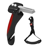 GJD 5 - in - 1 Multifunctional Car Assist Handle for Elderly - LED Flashlight, Window Breaker, Seatbelt Cutter - Car Door Handle for Seniors Universal for Car, Truck, SUV