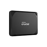 Crucial X10 Pro 2TB Portable SSD, Up to 2100MB/s Read, 2000MB/s Write, USB 3.2 USB-C, External Solid State Drive, Durable Storage for PC & Mac, for Professional Creators, Black - ‎CT2000X10PROSSD902