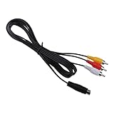 Kokiya 1.5M S-Video 7-Pin Mini-DIN Male to 3 RCA Female Cable for TV HDTV