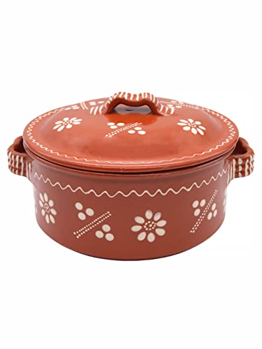 Portuguese Glazed Clay Cooking Pot