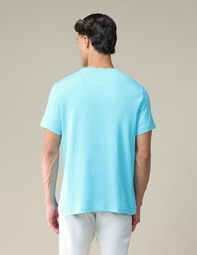 Image of U.S. Polo ASSN. Knitted Slim Fit Cotton T-Shirts for Men - Breathable & Comfortable, Half Sleeves Mens Casual T Shirts