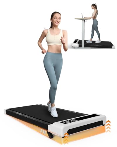 Walking Pad Treadmill Under Desk,Office Home Under Desk,265 lbs Capacity Compact Mini Treadmill...