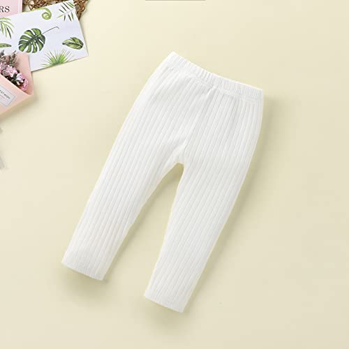 Unisex Baby Ribbed Knitting Leggings Newborn Boy Girl Elastic Waist Cotton Pants4