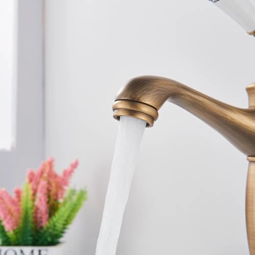 Robinet de lavabo cascade mitigeur argenté économie d'eau à poignée unique - 5