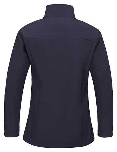 Little Donkey Andy Women's Lightweight Stand Collar Jacket Water Resistant Windbreaker Fleece Lined Warm Coat2