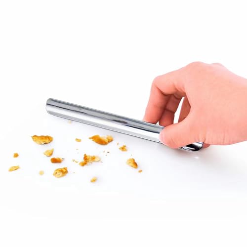 2 Stück Krümelauffanger, 15 cm, Krümelschublade, manuell, um Ihre Tischdecke für Restaurants und Kellner (Gold, Silber)