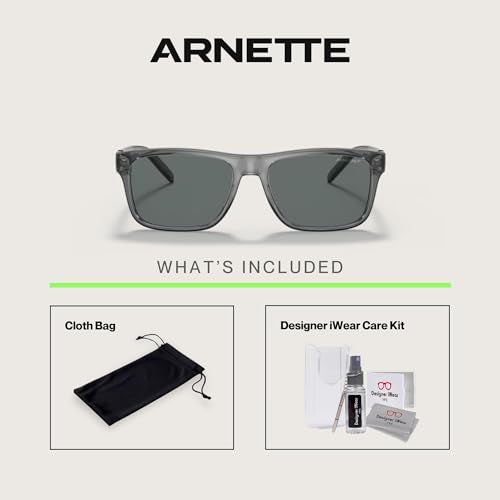 ARNETTE Bandra AN4298 Square Sunglasses for Men +BUNDLE with ACCESSORY EYEWEAR KIT4