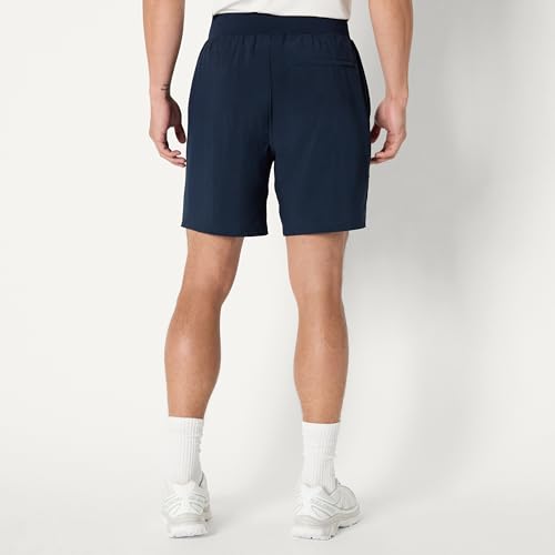 Image of Amazon Essentials Men's Athletic Running Training Shorts, Performance Stretch Woven Workout Shorts, 7 inch