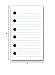 Lined Paper Refill for 3 x 5 Binders, 100 Sheets