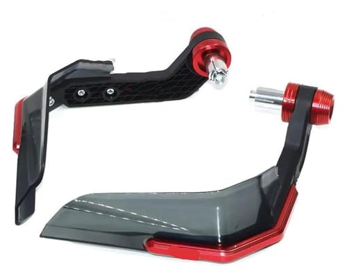 Protège-main moto rouge pour Kymco AK550 Downtown 350i et Xciting 250