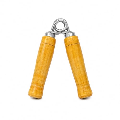 Image of Wooden Hand Gripper (Pack of 2) | Grip Strengthener for Hand, Wrist & Forearm Exercise | Wooden Handle Hand Exerciser for Strength Training, Gym & Rehabilitation