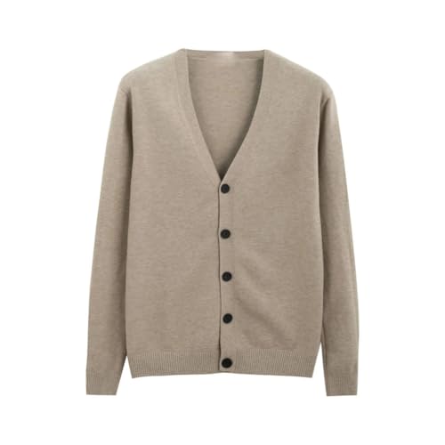 Men V-Neck Solid Sweater Cardigan Knit Casual Button Sweater Thick Slim Fit Knit Cardigan2