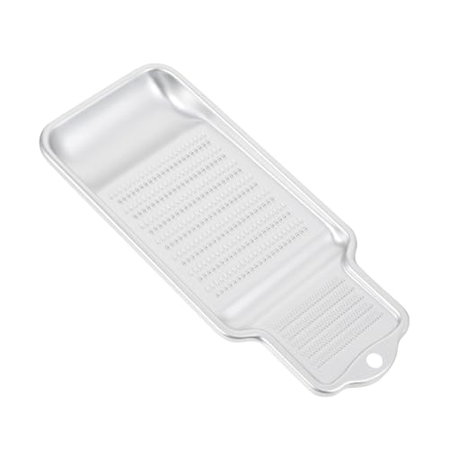 HOLIDYOYO 1pezzi Grattugia Manuale in Alluminio Per Aglio Radice Aromatica Formaggio Cioccolato Frutta Verdura Utensile Da Cucina Robusto e Durevole Per Uso Domestico e Professionale