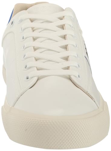 Image of BOSS Men's Aiden Logo Block Leather Low Top Sneakers | Casual Shoes