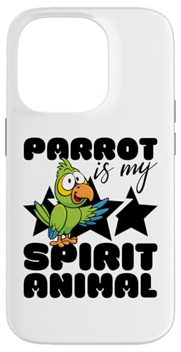 Parrot Is My Spirit �A�j�}�� �J���C�C���� �ʔ��� �I�E�� �X�}�z�P�[�X iPhone 14 Pro �p