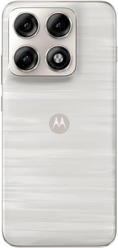 Image of Motorola Edge 70 Pro 5G (Marble - Pantone Lily White, 12GB RAM, 256GB Storage) | MediaTek Dimensity 8500 Extreme Processor | 50MP + 50MP Dual Rear Camera | 50MP Front Camera | 6.8-inch Display |