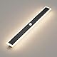 ANKBOY Außenwandleuchten mit Bewegungsmelder, LED Wandleuchte Aussen Wasserdicht IP65 Villa Wandlampe Lange, Anthrazit Metall Modern Aussenlampe Naturweiß 4500K für Gärten Garage (80cm)