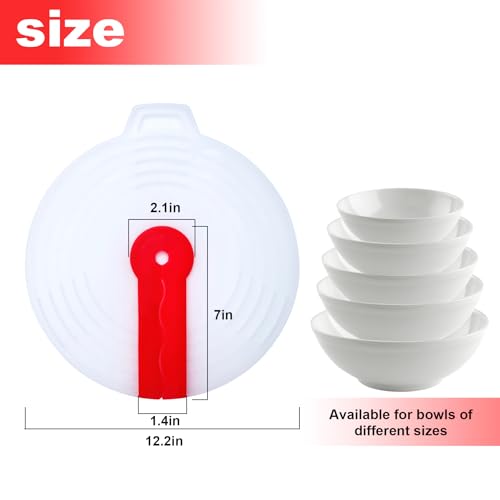 Relioky Splatter Guard for Mixer,Hand Mixer Splatter Guard,Cooking Splash Guard for Mixer,Mixing Bowl Shield,Splatter Guard Cover Lids For Pots and Pans&Mixing Bowl Splatter Guard