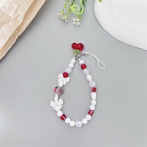 Image of Beaded Camera Wrist Strap Cute Digital Camera Charm Lanyard, Phone Wristlet Charms, Phone Chain for Camera
