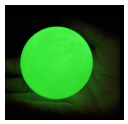 Stone Story Luminous Gemstone Calcite Sphere Ball with Stand Natural Sculpture Figurine (Green 9cm / Calcite)