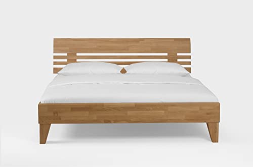 Beauty.Scouts Massivholzbett Maen II Kopfteil Bett Wildeiche Honig geölt verschied. Größen DICO Schlafzimmer Doppelbett Einzelbett Bettgestell Holzbett robust Größe 180 x 210 cm – Bild 4