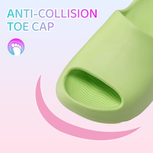 Image of Cloud Slides for Kids,Boys Girls Shower Slippers Bathroom Pool Sandals,Toddler Home House Open Toe Comfy Thick Sole Slippers,Summer Non-Slip Beach Shoes