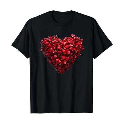 Valentines Day Heart Love Cute T-Shirt Cover