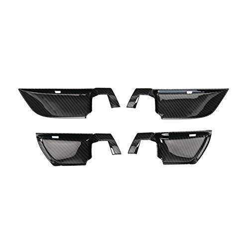 Ramecar Abs Interior Door Handle Decoration Cover Door Bowl Trim For Honda Accord 2018 2019 2020 (Carbon Fiber Grain) #TOP1