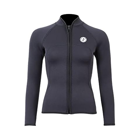 Womens Heritage 3mm Half Zip Wetsuit Jacket Surf Sailing Top (Heritage Full Zip, 2XL) Cover