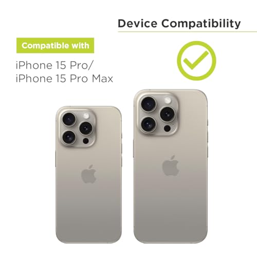 Protecteur d'objectif iPhone 15 Pro PureGear anti-rayures