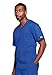 Cherokee Men's Premium Core Stretch Unisex V-Neck Scrub Top, Royal, Large