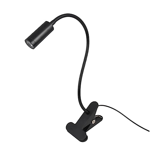 Lampe LED à pince 3W avec bras pivotant flexible pour bureau et atelier