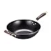 SHUOG Żeliwny wok nieprzywierający wok domowy bezdymny zdrowy stal nierdzewna wok kuchenka gazowa indukcyjna kuchenka kuchenne patelnie (kolor: 34 cm)