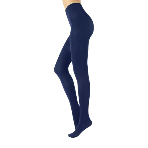 Image of CALZITALY Cotton Tights | Soft & Warm Winter Pantyhose | 100 Den | S M L XL XXL | Made In Italy |