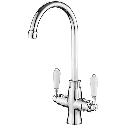 Heable White Ceramic Kitchen Mixer Tap Cover