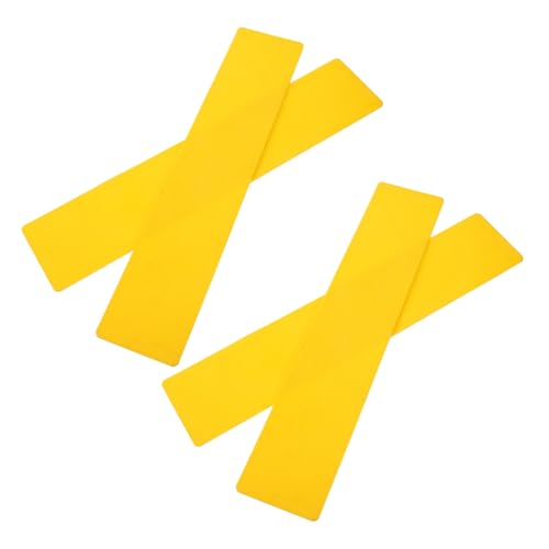 VICASKY 4Pcs Line Marking Signs for Tennis Court Training Durable Flat Markers for Sports Agility Drills Soccer Basketball Classroom Use Tear Material