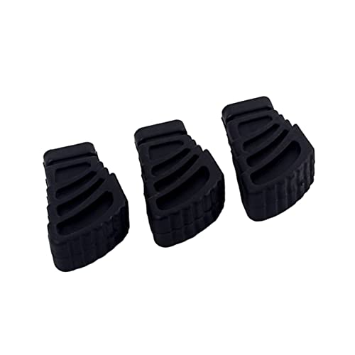 Mikinona 6pcs Drum Rubber Feet para Soporte de Platillo Partes de Percusión Aumenta Estabilidad y Fricción Compatible con Soportes Simples y Dobles Negro miniatura 2