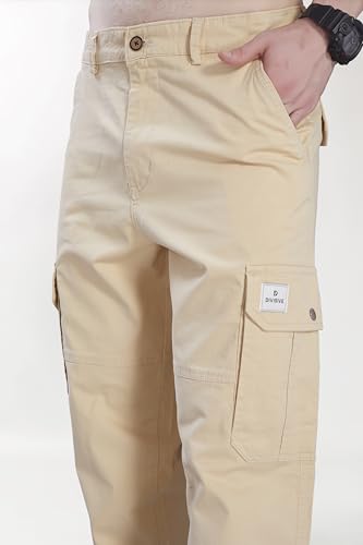 Image of DIVISIVE Men's Loose Baggy Fit Cotton Cargo Pants