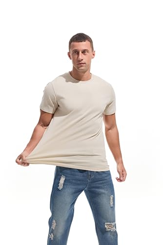 VEIISAR Crew Neck Tees Premium Men's T-Shirts - Soft and Fit Mens T-Shirt - Casual Stylish Tee for Men S - 4XL2