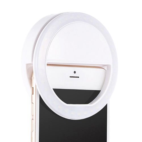 Luz de Selfie FLASH para Celular Portatil Clipe 3 Niveis de LUZ, Anel Cores Sortidas