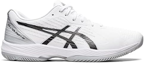 ASICS Men's Solution Swift FlyteFoam Tennis Shoes, 10.5, White/Black | Image 3