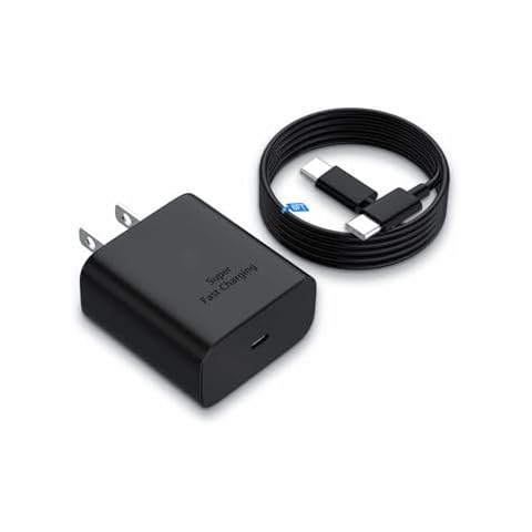 for 45W USB-C Samsung Super Fast Charger Type C, for Samsung Galaxy S24/S24+/S23/S23+/S22 Ultra/S22+/S22/S21 Ultra/S21+/S21/S20/Note 20/10+/S7/S7+/S8/S8+,Galaxy Tab and More(6ft Cable Included) Cover