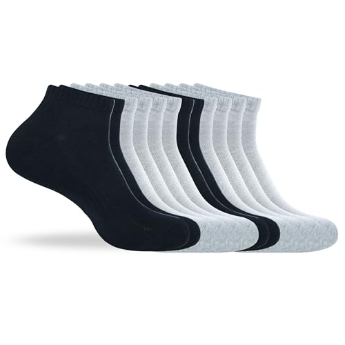 Image of Women's Ankle Socks Thick Cushioned Cotton, Moisture-Wicking socks, Breathable Performance Socks for Running, Sports