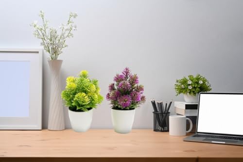 Plantes artificielles durables style boule persane avec pots de fleurs stables - 7