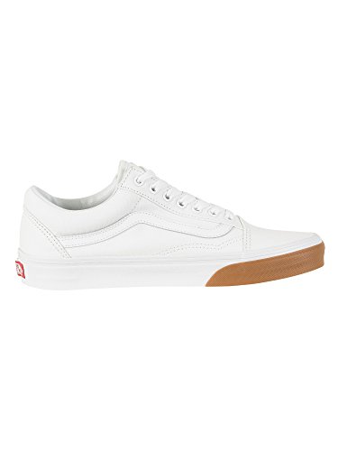 Vans Vans Unisex Adults' Old Skool Trainers, White (Gum Bumper) True White/True White Q8r, 2.5 UK 34.5 EU