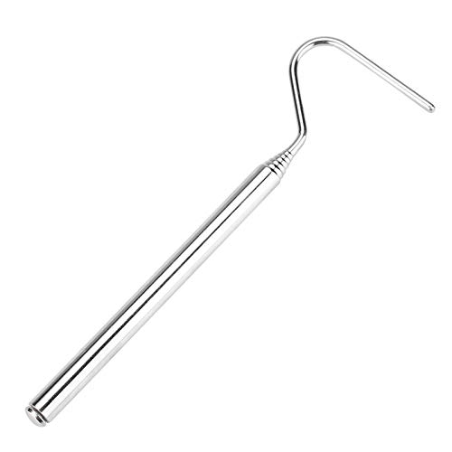 Labuduo Gancho de captura de répteis, apanhador de répteis, aço inoxidável, resistente e durável, co